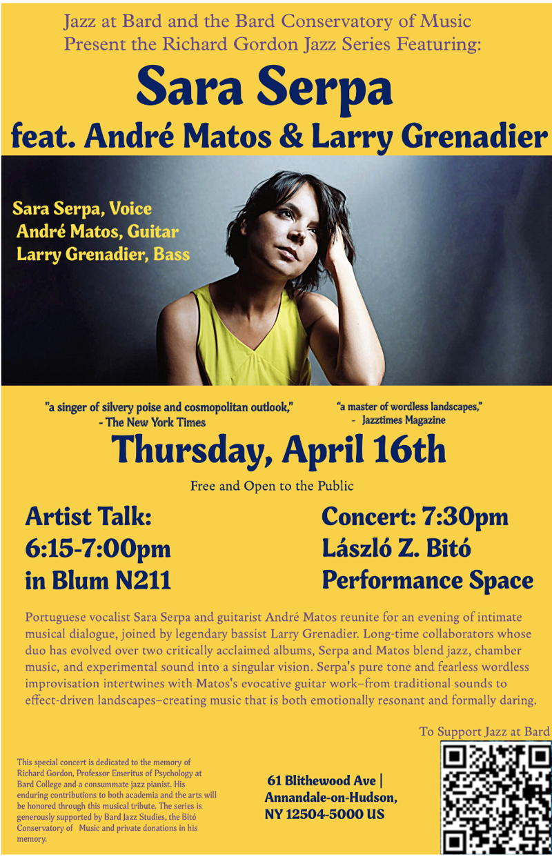 Sara Serpa performs at Bard College